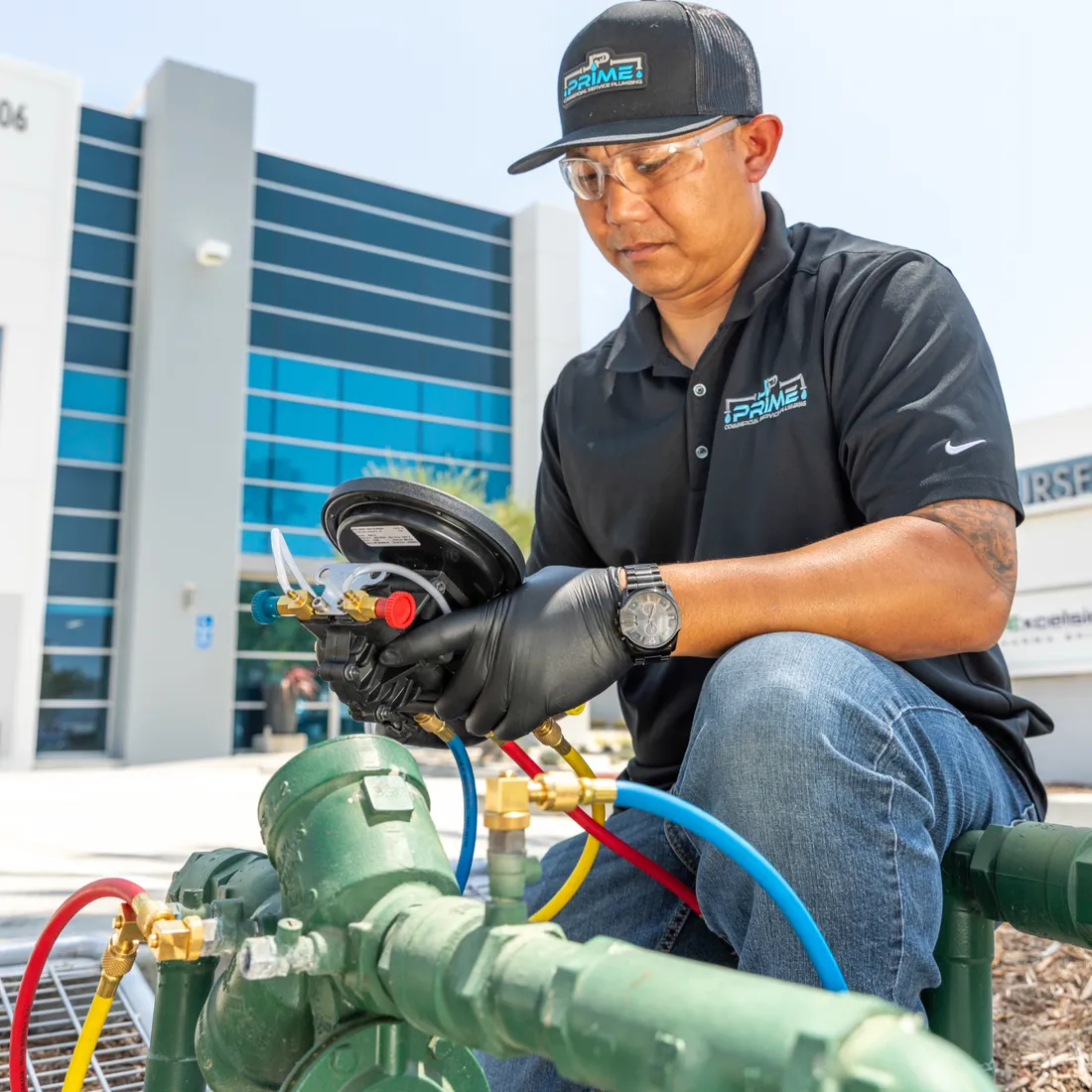 Backflow inspection and testing on a commercial job